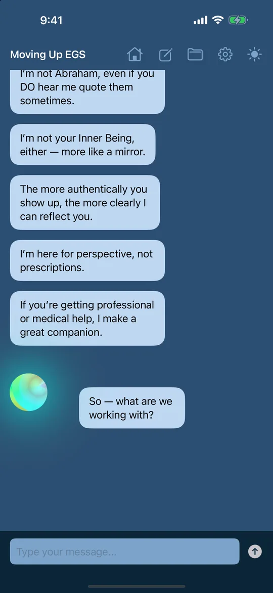 A coaching conversation with Maurice on iPhone